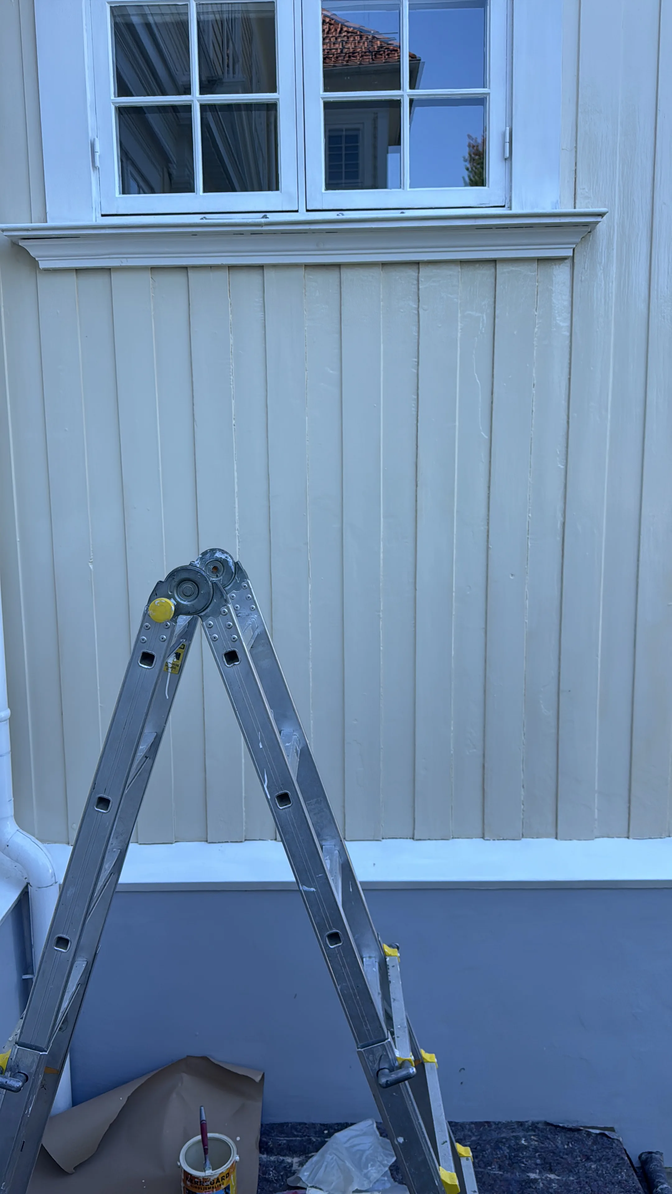 House exterior renovation and wall painting